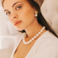 Бусы жемчуг &laquo;Невеста&raquo; бусины d= 1,5, цвет молочный, 40 см