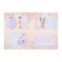 Набор клейкой бумаги для заметок "deVENTE. Rabbit" 115x158 мм, размер заметок: 16x45 мм, 45x60 мм, 55 x 96 мм, 63x96 мм и 72x96 мм, 7x20 листов, офсет 80 г/м&sup2;, печать 4+0, ассорти форм, 7 дизайнов, в картонном блистере и пластиковом пакете