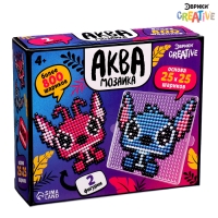 Аквамозаика «Стич с подружкой», более 800 шариков, 2 фигурки Аквамозаика «Стич с подружкой», более 800 шариков, 2 фигурки