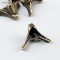 Уголок (ножка) для шкатулки металл "Рептилия" (набор 4 шт) 1,5х2х1,5 см