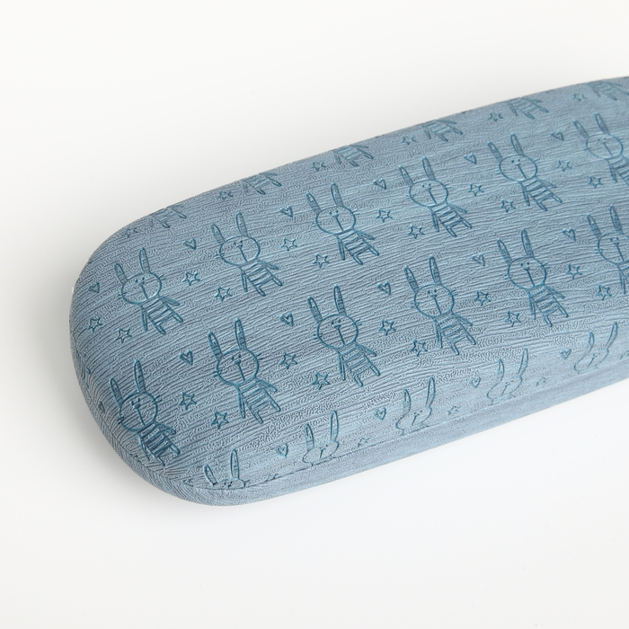 Футляр для очков на хлопушке &laquo;Выбражулька&raquo;, длина 16 см, цвет голубой