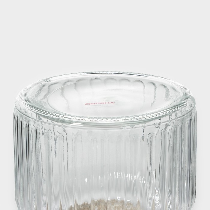 Банка стеклянная для хранения сыпучих продуктов Доляна &laquo;Варенье&raquo;, 600 мл, 11&times;15,5 см, с керамической крышкой