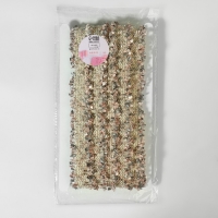 Тесьма декоративная &laquo;Твидовая&raquo;, двусторонняя, 30 мм, 5 &plusmn; 0,5 м, цвет песочно-розовый