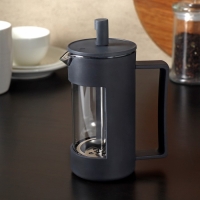 Чайник заварочный френч - пресс «Футуризм», 350 мл, стекло, цвет чёрный Чайник заварочный френч - пресс «Футуризм», 350 мл, стекло, цвет чёрный