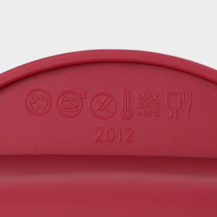 Форма для выпечки Доляна &laquo;Рулет&raquo;, силикон, 27&times;11&times;6 см, внутр.размер 22,5&times;9&times;6 см, цвет бордовый