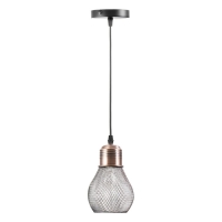 Светильник "Лампа" 1х60Вт Е27 черный/медь 12х12х18см Светильник "Лампа" 1х60Вт Е27 черный/медь 12х12х18см