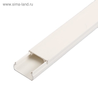 Кабель-канал IEK ECOLINE, 20х10 мм, L=2000 мм, пластик, белый Кабель-канал IEK ECOLINE, 20х10 мм, L=2000 мм, пластик, белый