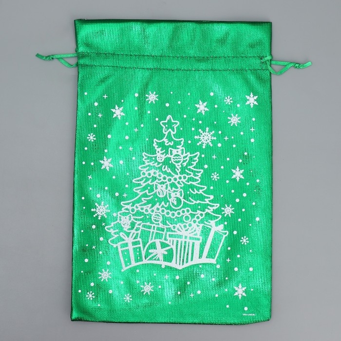 Мешочек подарочный парча &laquo;Зимние сюрпризы&raquo;, 20 х 30 см +/- 1.5 см, Новый год