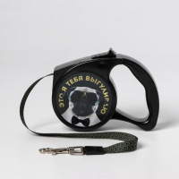 Рулетка &laquo;Это я тебя выгуливаю&raquo; 3 м, max=12 кг, чёрная