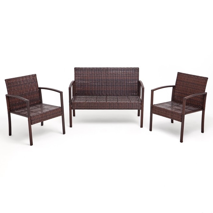 Набор садовой мебели: Стол 80 х 50 х 38 см, диван 106 x 58 x 84 см, 2 кресла 59 x 58 x 84 см Набор садовой мебели: Стол 80 х 50 х 38 см, диван 106 x 58 x 84 см, 2 кресла 59 x 58 x 84 см