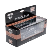 Машинка металлическая &laquo;Аурус сенат&raquo;, открываются двери, багажник, инерция, 13,5 см, черный