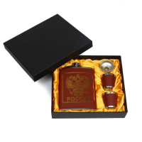 Подарочный набор "Двуглавый орёл" 4в1: фляжка 240 мл, воронка, 2 рюмки, 17 х 19 см Подарочный набор "Двуглавый орёл" 4в1: фляжка 240 мл, воронка, 2 рюмки, 17 х 19 см