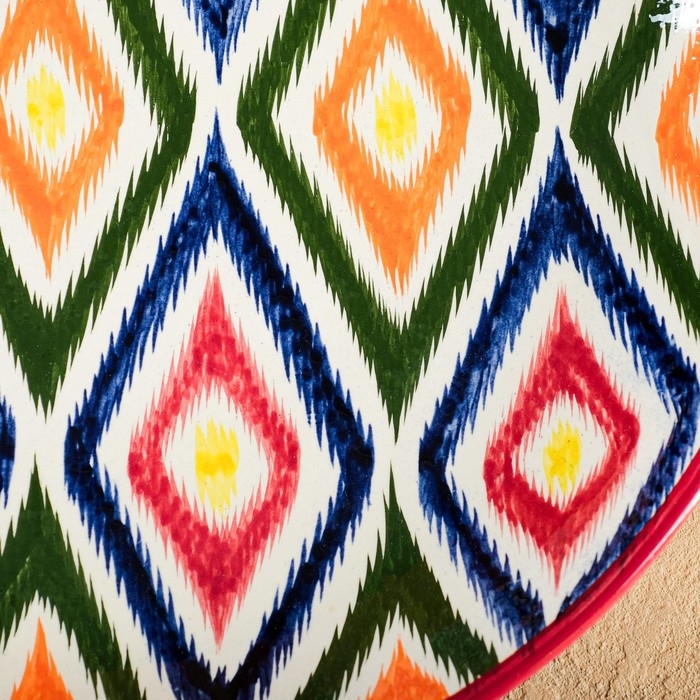 Ляган Риштанская Керамика "Атлас", 36 см, микс