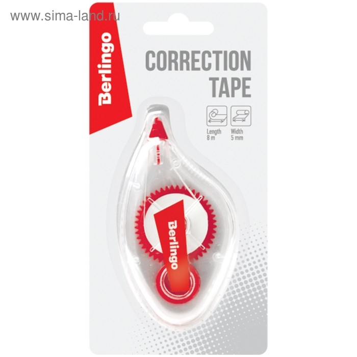 Корректирующая лента 5мм х 8м, европодвес Корректирующая лента 5мм х 8м, европодвес