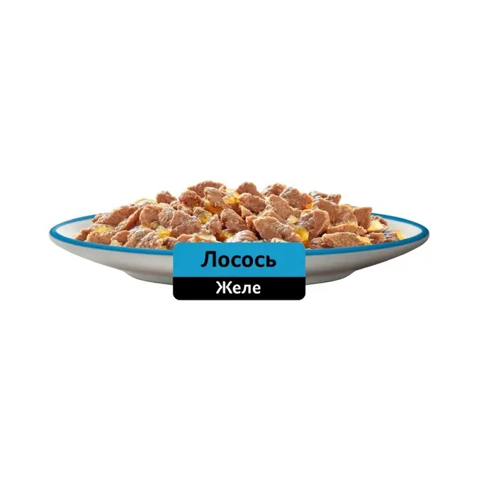 Влажный корм Whiskas для кошек, с лососем, желе 75 г