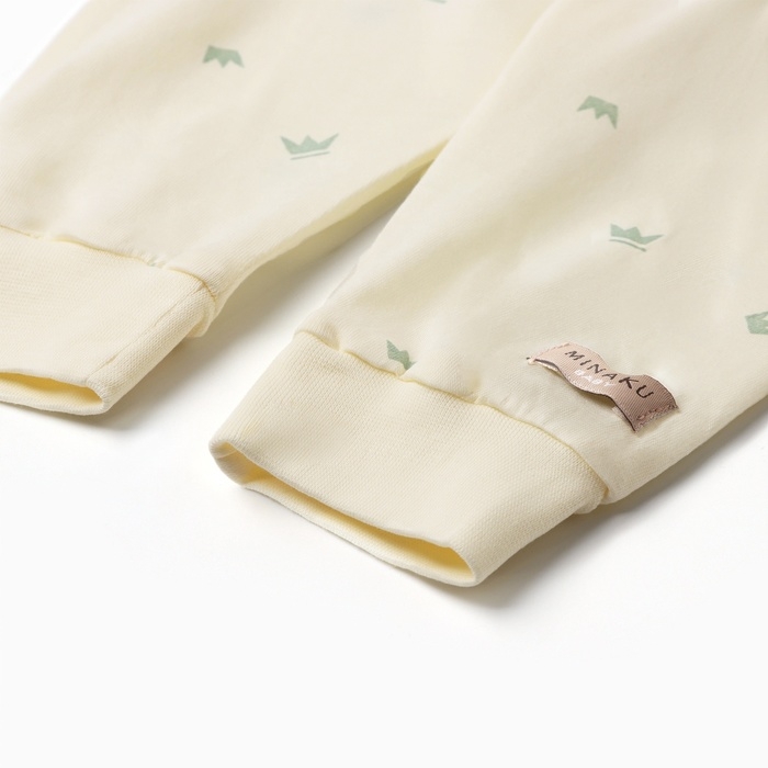 Штанишки детские MINAKU, цвет молочный, рост 62-68 см Штанишки детские MINAKU, цвет молочный, рост 62-68 см