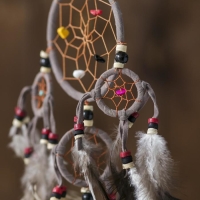 Ловец снов "Пять серых колец" 0,7х15х40 см Ловец снов "Пять серых колец" 0,7х15х40 см