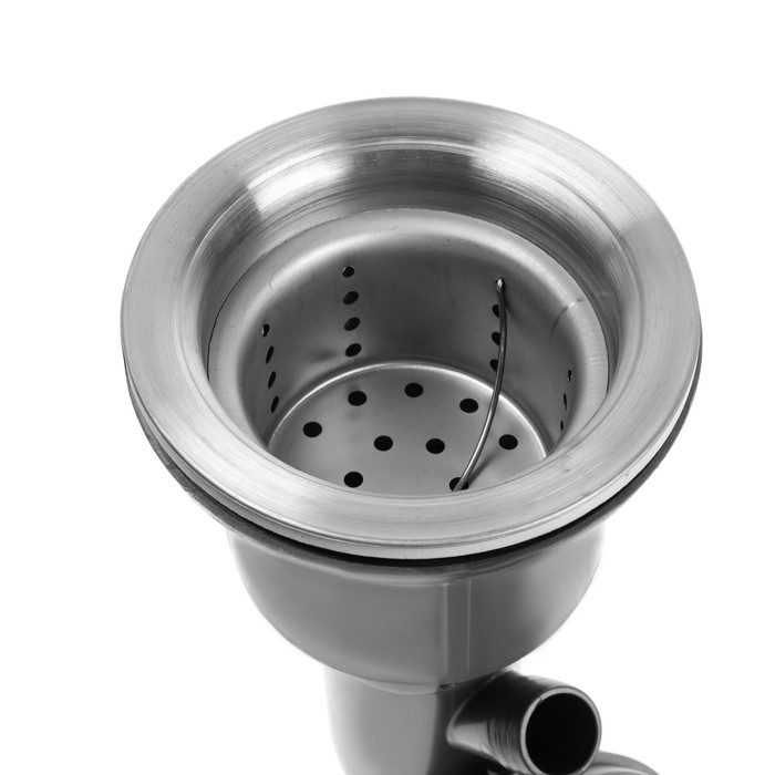 Кухонная мойка ZEIN M01, S=3.0 и 0.7 мм, смеситель, корзины, разделочная доска, сифон, сатин Кухонная мойка ZEIN M01, S=3.0 и 0.7 мм, смеситель, корзины, разделочная доска, сифон, сатин