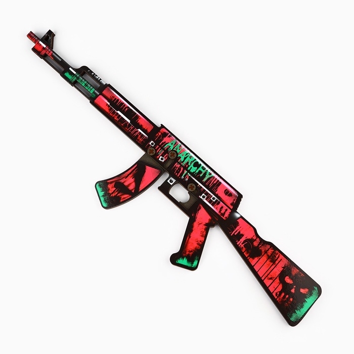 Деревянное оружие, детское сувенирное &laquo;Яркий&raquo;, автомат, пистолет, керамбит, набор 3 шт