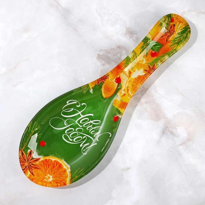 Подарочный набор новогодний &laquo;С Новым годом!&raquo;: подставка под ложку, лопатка