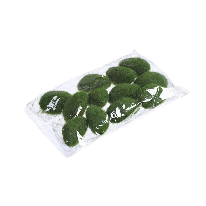 Мох искусственный &laquo;Камни&raquo;, мохнатый, набор 12 шт., Greengo