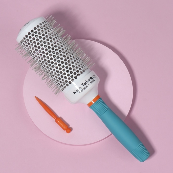 Брашинг, вентилируемый, прорезиненная ручка, d = 5,3/7 &times; 27 см, разноцветный