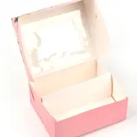 Кондитерская упаковка для макарун с окном, &laquo;Самой прекрасной&raquo;, 11 х 13.5 х 5.5 см