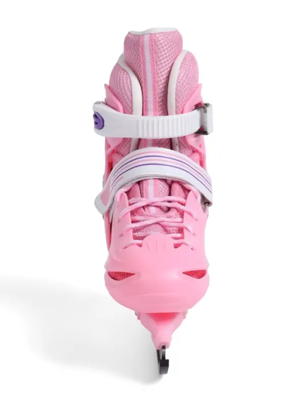 Коньки детские раздвижные BlackAqua, р. 34-37, для фитнеса, розовые