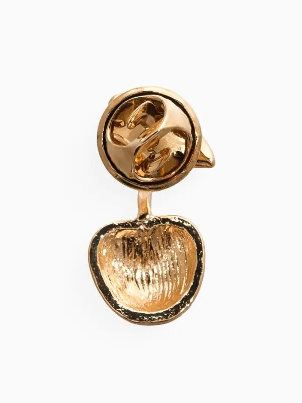 Значок "Вишня", цвет крано-зелёный в золоте