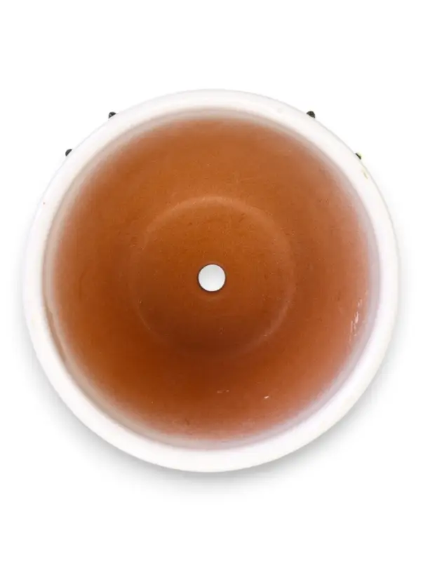 Горшок цветочный поддоном  1 л,  керамика, Азия (М)