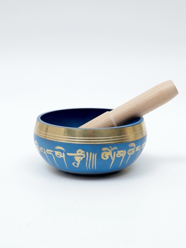 Музыкальный инструмент поющая чаша Music Life, синяя, 8,5 см