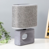 Настольная лампа "Мишель" Е27 40Вт серый 12,5х20х27 см Настольная лампа "Мишель" Е27 40Вт серый 12,5х20х27 см