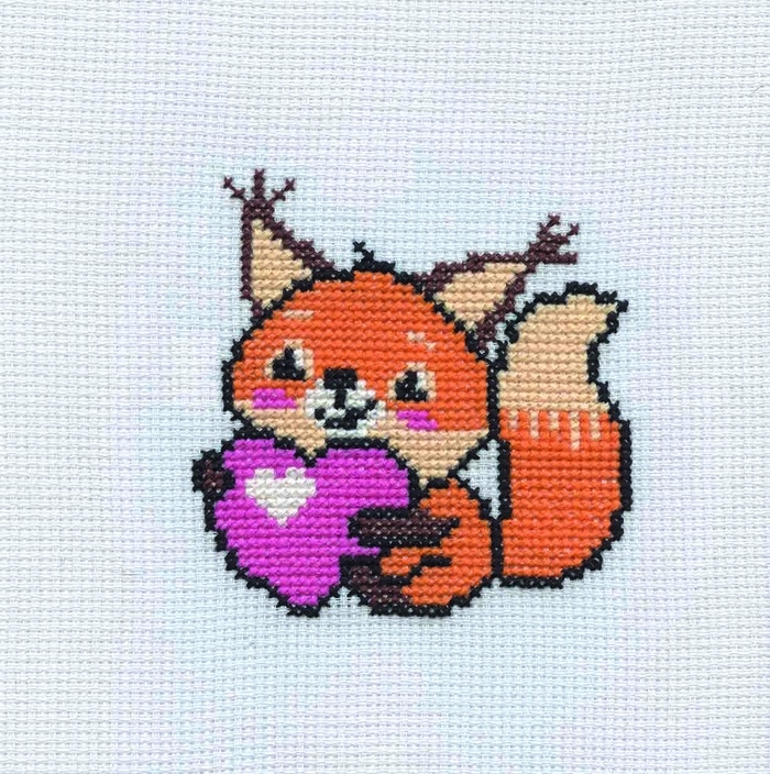 Набор для творчества. Вышивка "Бельчонок с сердечком" (с пяльцами) 05620