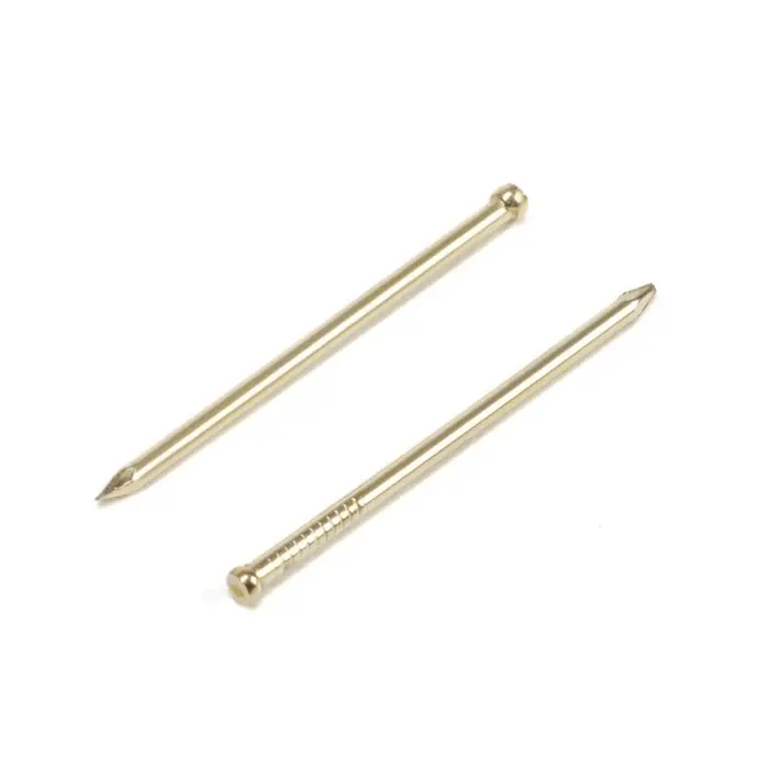 Гвозди СТРОЙБАТ, финишные, ГОСТ 7811-7035, латунированные, 1.4&times;30 мм, 50 шт.
