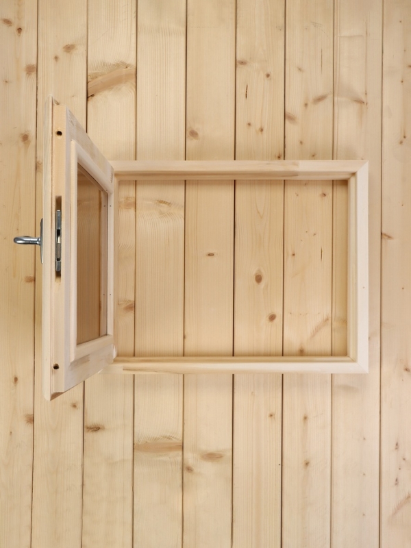 Окно, 40&times;50см, двойное стекло, тонированное, из липы