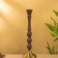 Подсвечник на 1 свечу "Шоколад" 10,5х10,5х34,5 см