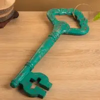 Сувенир &laquo;Ключ от счастья&raquo;, 21&times;4.5&times;50 +/- 3 см, дерево, зелёный