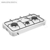 Плитка газовая Centek CT-1522, 3 конфорки, белая
