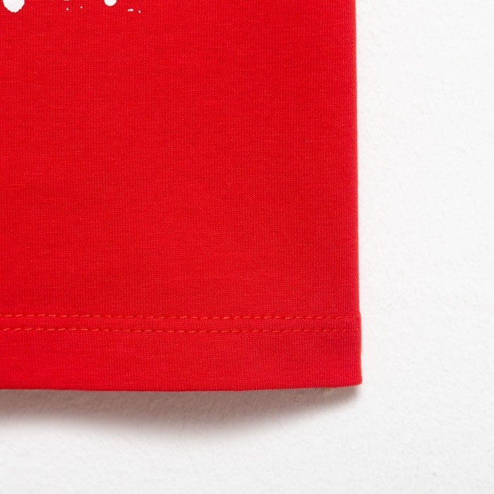 Футболка детская MINAKU "Dreaming" цвет красный, рост 134