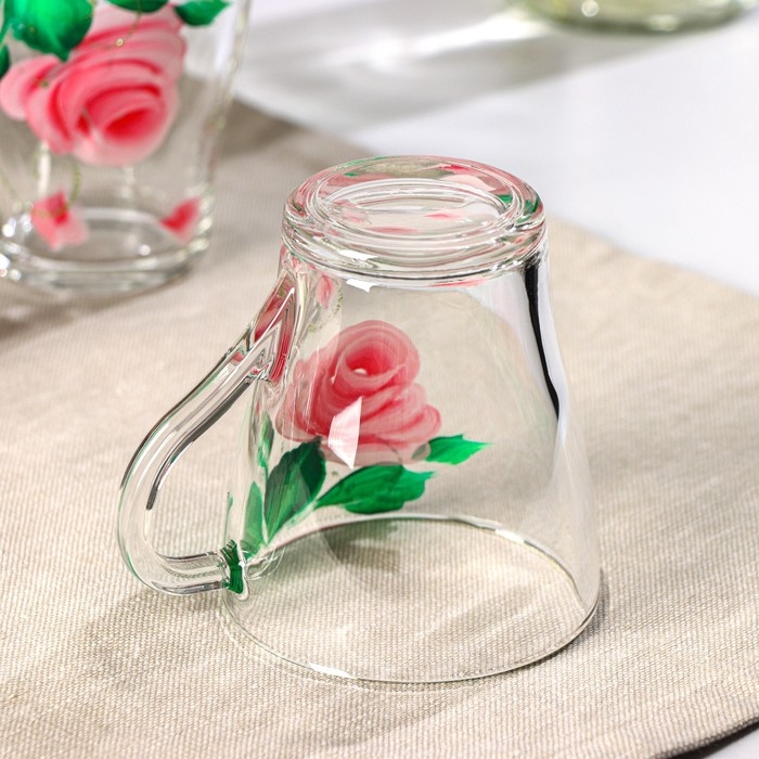 Набор кружек &laquo;Розовые лепестки&raquo;, 250 мл, в подарочной упаковке, 6 шт, микс