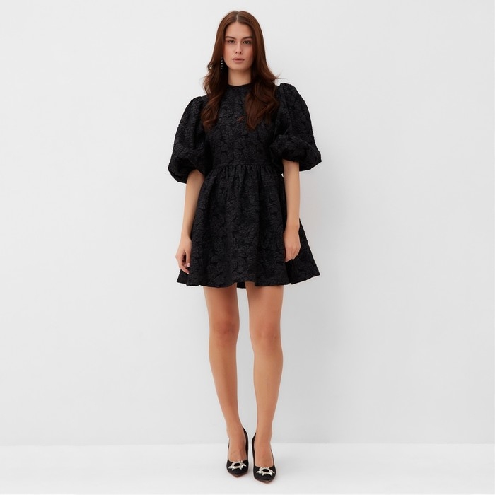 Платье женское с вырезом на спине MIST, размер XL, чёрное Платье женское с вырезом на спине MIST, размер XL, чёрное