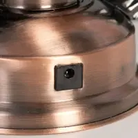 Ночник декоративный LED, аккум 5800mAh 3,7V "Фонарь" регулятор яркости бронза 11,5х16х24 см   109144