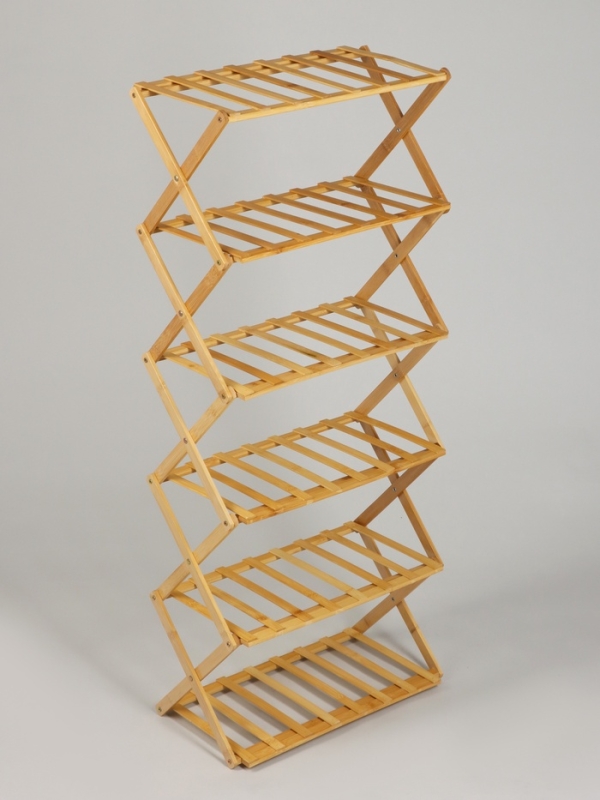 Подставка для цветов Greengo, 6 полок, 50 &times; 25 &times; 110 см, напольная, бамбук