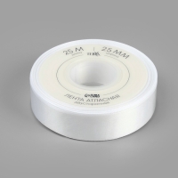 Лента атласная двухсторонняя №0029 25мм*25&plusmn;1м белый TR