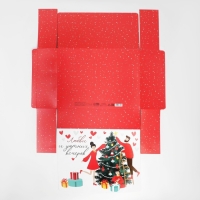 Коробка подарочная новогодняя складная двухсторонняя &laquo;Новогодние истории&raquo;, 31 х 24.5 х 8 см, Новый год