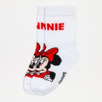 Носки для девочки &laquo;Минни Маус&raquo;, DISNEY, 12-14 см, цвет белый