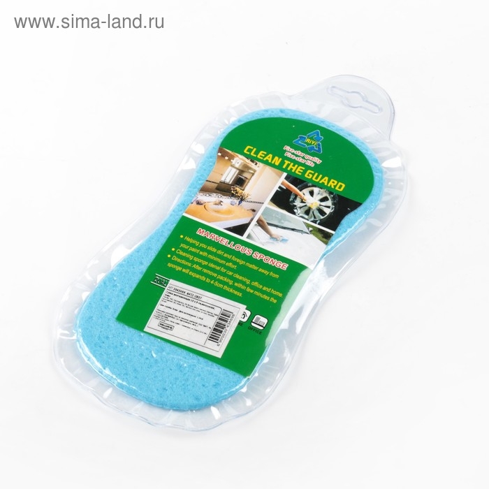 Губка впитывающая для авто, 19&times;9 см, вакуумная, микс