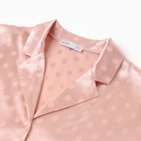 Пижама женская (рубашка и брюки) KAFTAN "Горох" цвет розовый, размер 44-46 Пижама женская (рубашка и брюки) KAFTAN "Горох" цвет розовый, размер 44-46