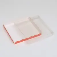 Коробка для печенья, розовая, 21&times;21&times;3 см