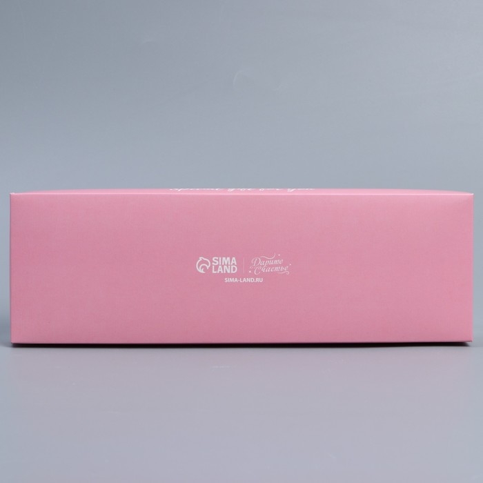 Коробка кондитерская для муссовых пирожных &laquo;Сердечки&raquo;, 27 х 8.6 х 6.5 см